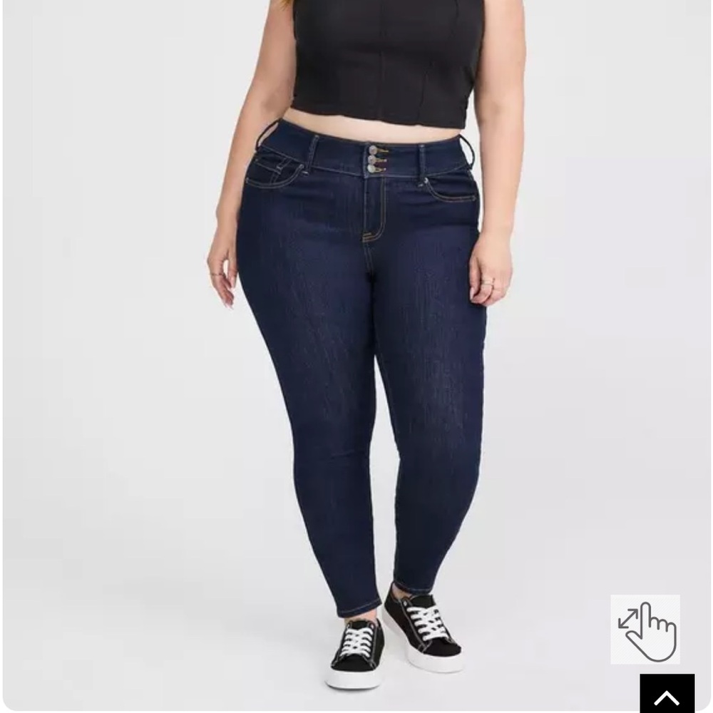 Torrid Super Soft Skinny Jegging, dark rinse